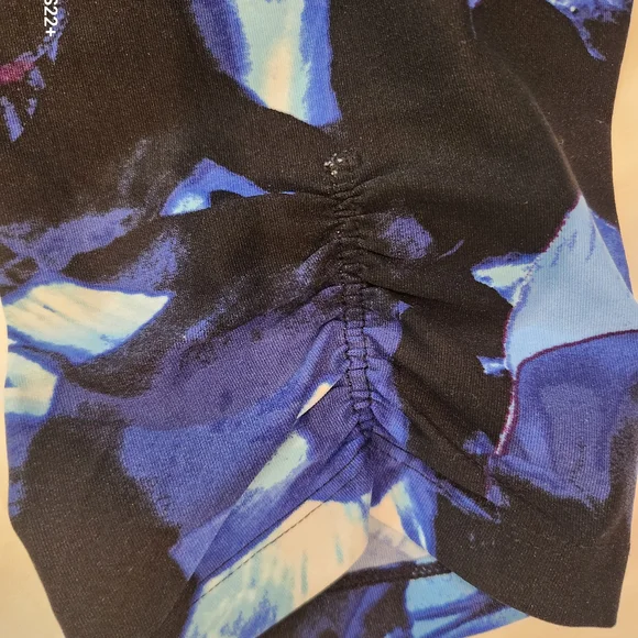 Bundle Calvin Klein Women's Leggings Blue Abstract & Black Floral Size XL. #A03 - Picture 8 of 8
